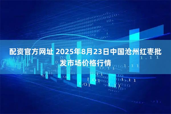 配资官方网址 2025年8月23日中国沧州红枣批发市场价格行情